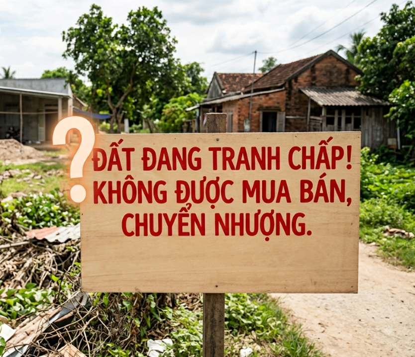 MUA ĐẤT ĐANG CÓ TRANH CHẤP CÓ ĐƯỢC KHÔNG?